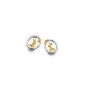 Hare and Moon Earrings