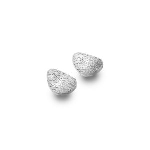 Curved Leaf stud earrings