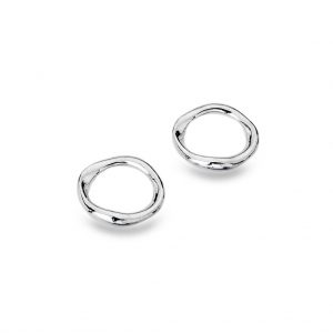 Organic Circle stud earrings
