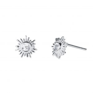 Sunburst stud earrings