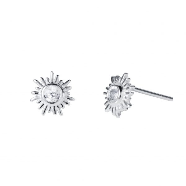 Sunburst stud earrings