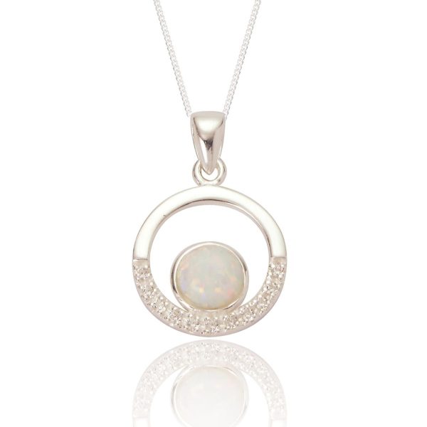 White Opal Pendant