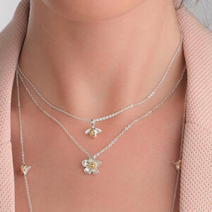 Silver Flower Necklace