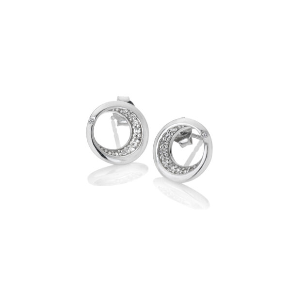 Crescent Diamond Earrings
