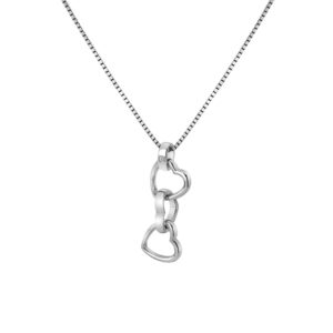Diamond Heart Trio Necklace