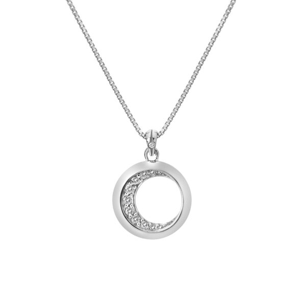 Crescent Diamond Necklace