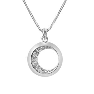 Crescent Diamond Necklace
