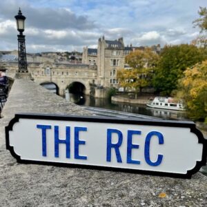 "THE REC" sign