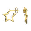 Gold Star Hoop earrings