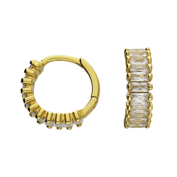 Gold Sparkling Hoops