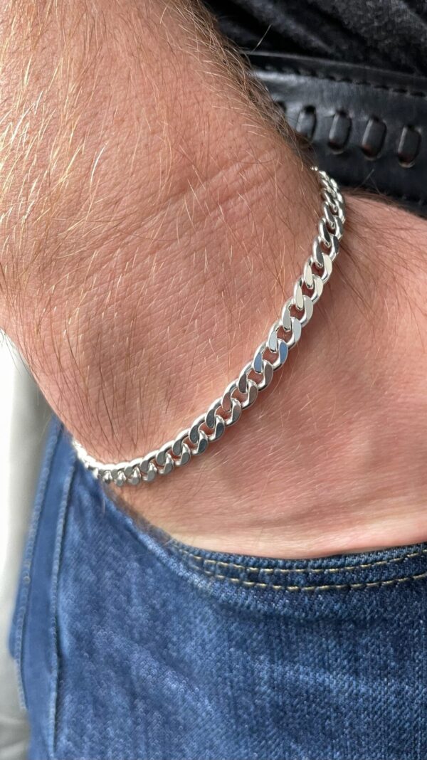 Men's Solid Curb Bracelet