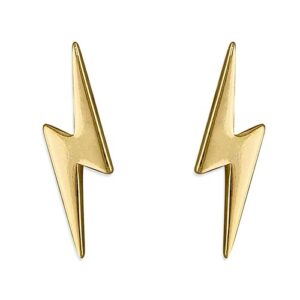 Gold Lightening Studs