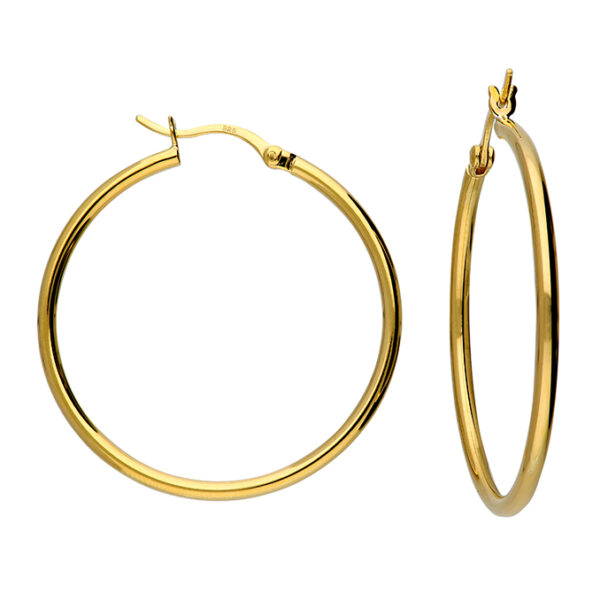 gold hoop earrings
