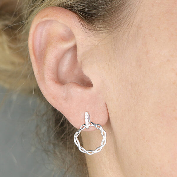 Woven Circle Earrings - Image 2