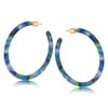 Resin hoop earrings