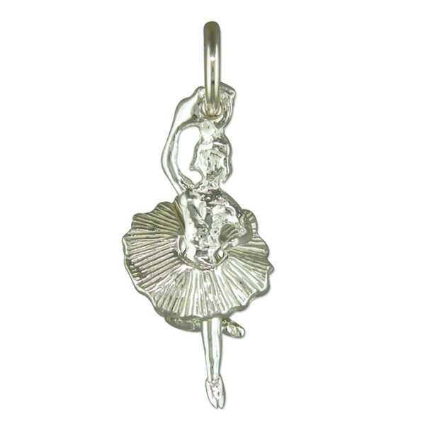 Silver Ballerina Charm