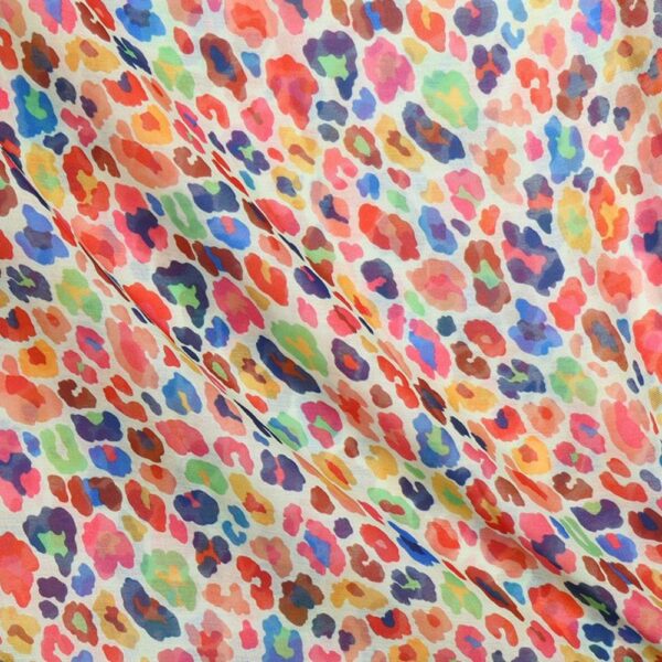 Multi Coloured Print Scarf - Image 3