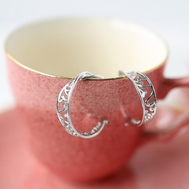 Silver hoops
