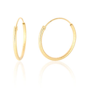 Gold sleeper hoops