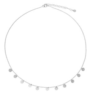 Sterling Silver Disc Necklace