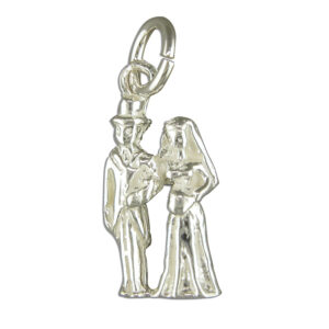 Silver Bride and Groom charm