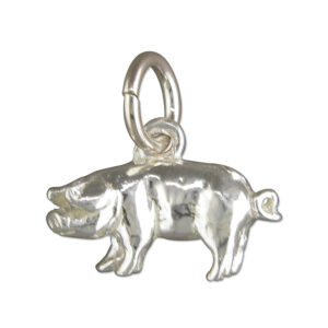 Sterling Silver Pig Charm