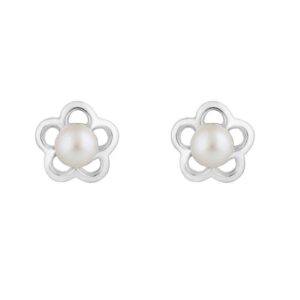 Flower Pearl Earrings