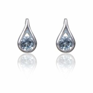 Blue Topaz stud earrings