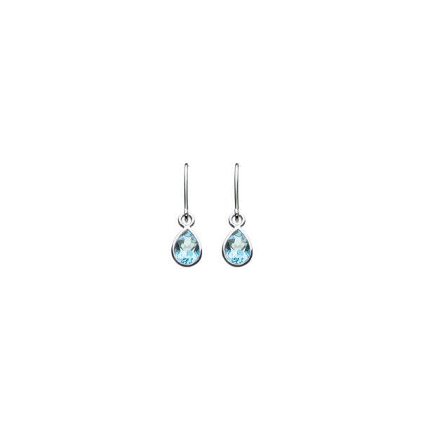 Blue Topaz Drop Earrings