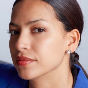 Trilogy Sterling Silver Pearl Earrings