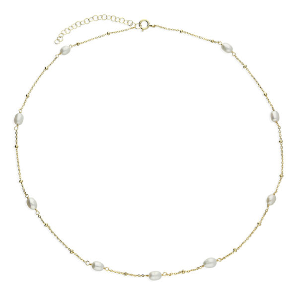 Gold pearl ball chain
