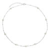 Pearls on Silver Chain