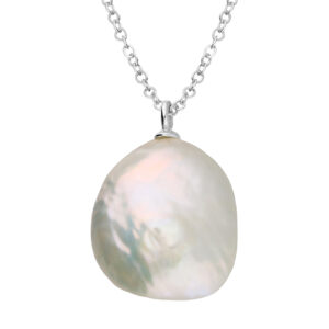 Large Pearl Pendant Necklace