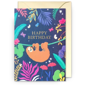 Sloth Happy Birthday Card