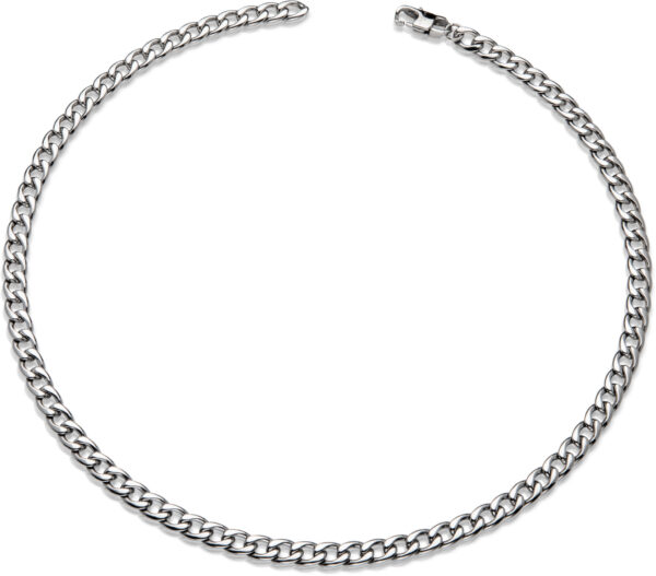 Men's Stainless Steel Curb Necklace - Image 3