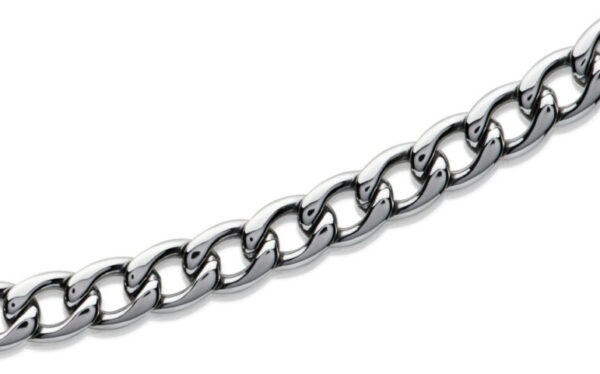 Men's Stainless Steel Curb Necklace - Image 2