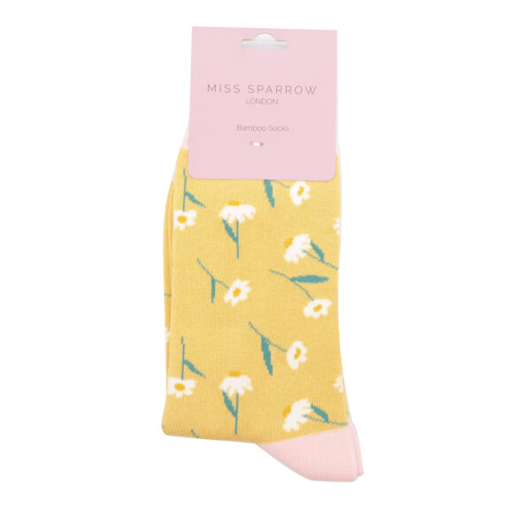 Ladies Daisy Bamboo Socks - Image 2