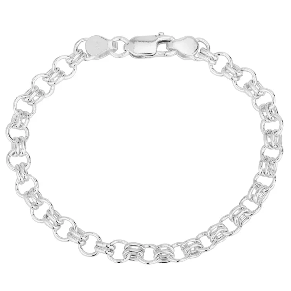 Double Loop Link Chain Bracelet