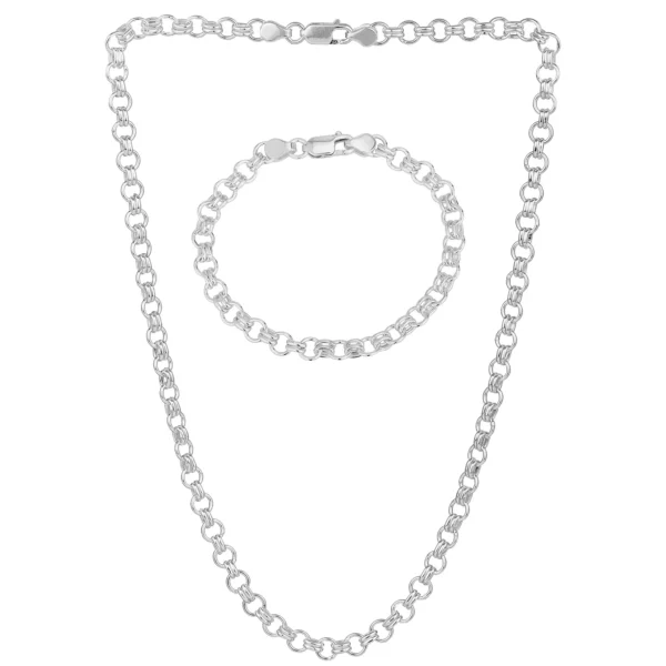 Double Loop Link Chain Bracelet - Image 3