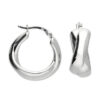 Thick Silver Hoops