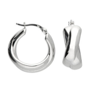 Thick Silver Hoops