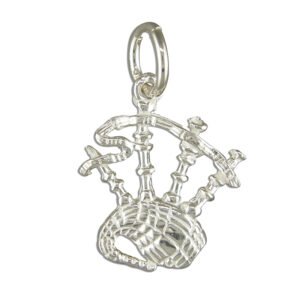 Sterling Silver Bagpipes Charm