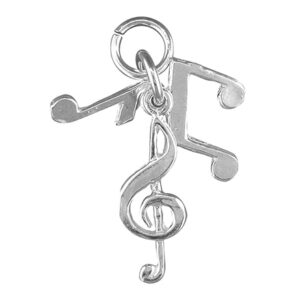 Sterling Silver Music notes charm for a charm bracelet or necklace