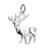 Sterling Silver Stag charm for charm bracelets or necklaces