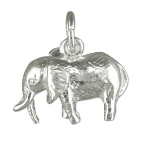 Sterling Silver Elephant charm for charm bracelets or necklaces