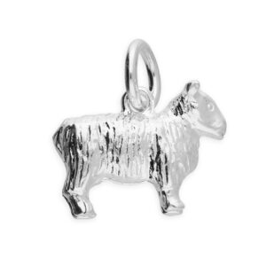 Sterling Silver Sheep charm or pendant for charm bracelets and necklaces