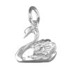Sterling Silver Swan charm for charm bracelets or necklaces