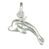 Sterling Silver dolphin charm for necklaces or charm bracelets