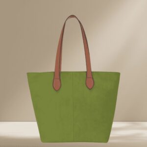 Forest green tote bag