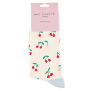 Alternative view of Ladies Cherry Bamboo Socks